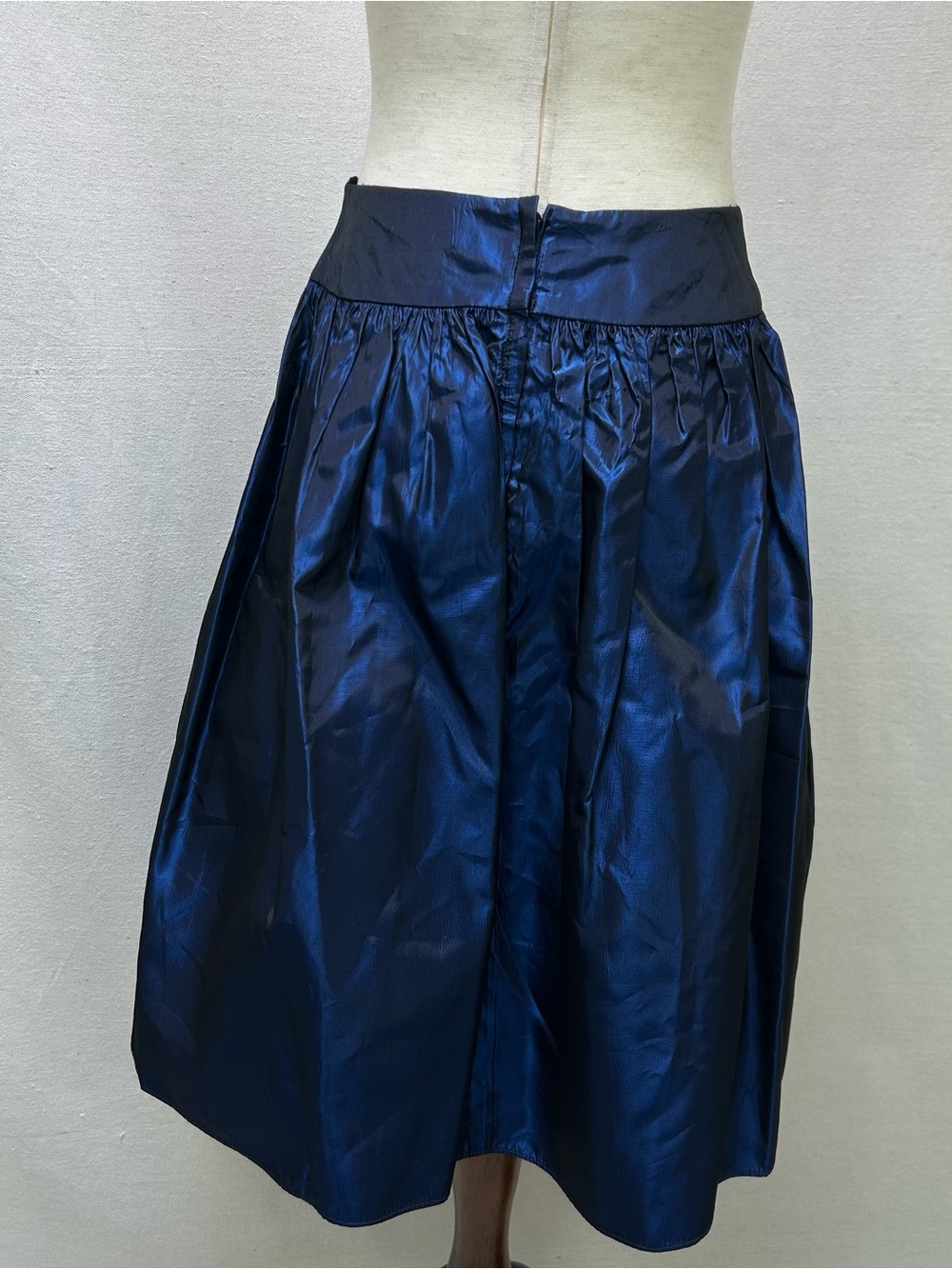 Jessica McClintock Navy Blue and Gold A-Line Skirt Set - Picture 6 of 12